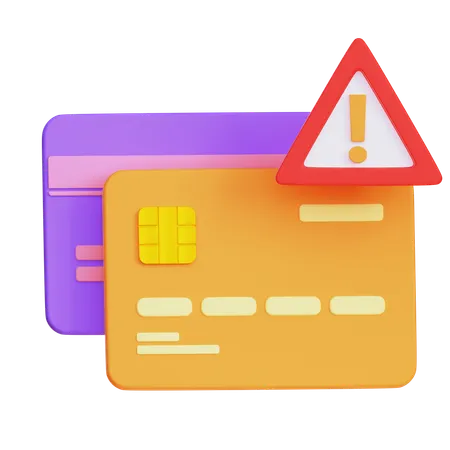 Credit Card Alert 3D Icon