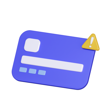 Credit Card Alert  3D Icon