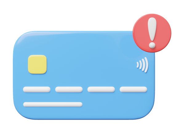 Credit Card Alert  3D Icon