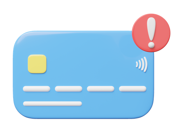 Credit Card Alert  3D Icon