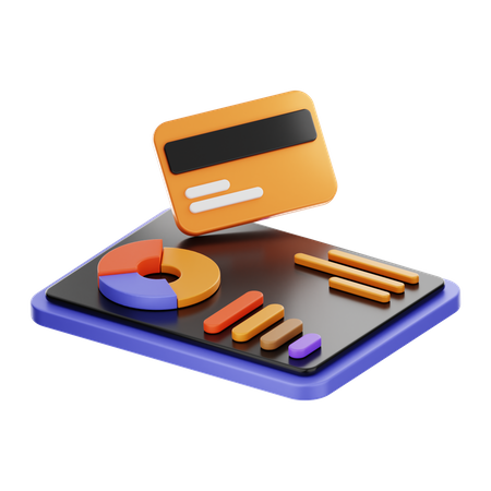 Credit Card Analysis  3D Icon