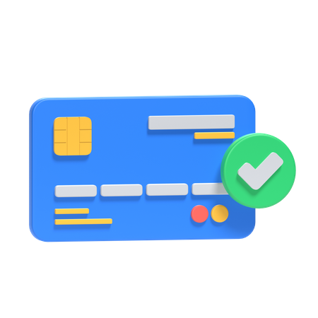 Credit Card Approved  3D Icon