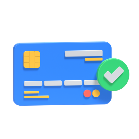 Credit Card Approved  3D Icon