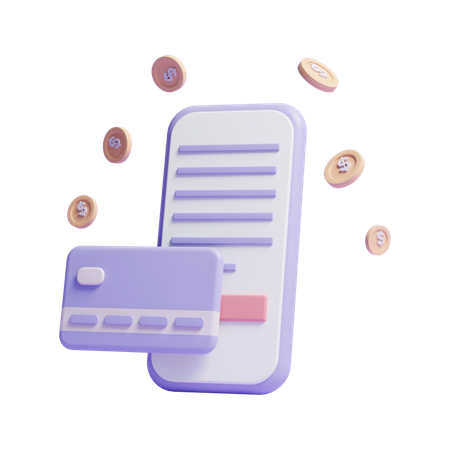 Credit Card Bill  3D Icon