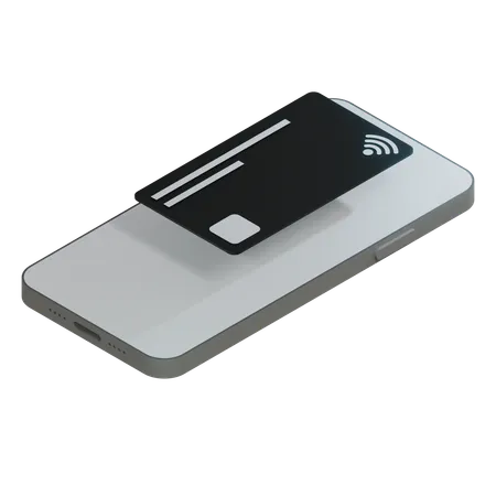 Credit Card Black  3D Icon