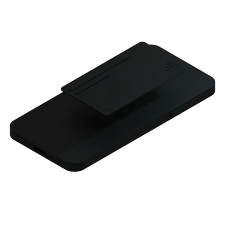 Credit Card Black Full  3D Icon