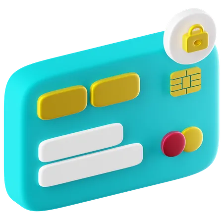 Credit Card Blocked  3D Icon