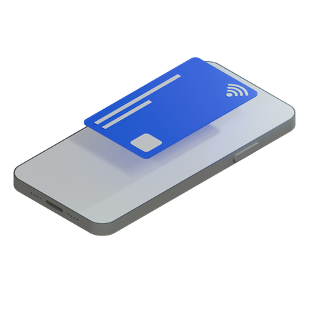 Credit Card Blue  3D Icon