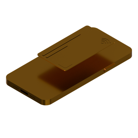 Credit Card Bronze Full  3D Icon