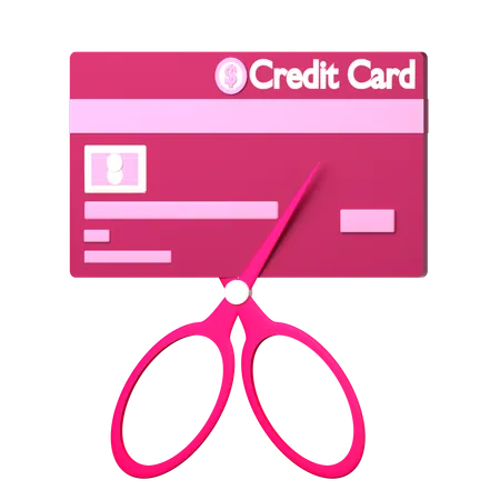 Credit Card Cancellation  3D Icon