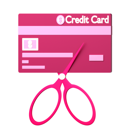 Credit Card Cancellation  3D Icon