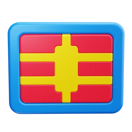 Credit Card Chip  3D Icon