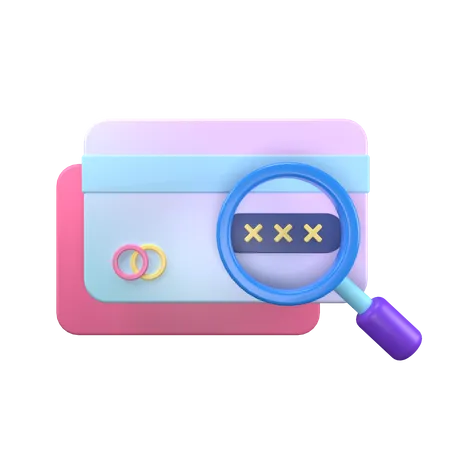 Credit Card CVV Code  3D Icon