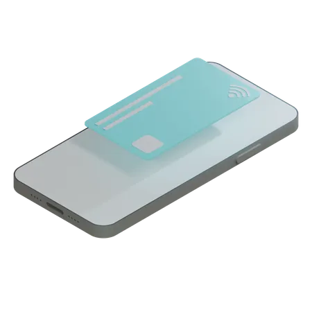 Credit Card Cyan  3D Icon