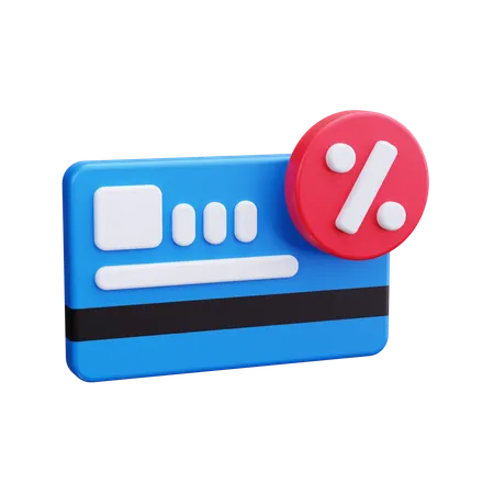 クレジットカード割引  3D Icon