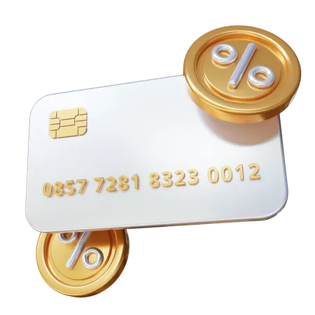 Credit Card Discount  3D Icon