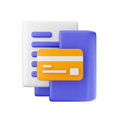 Credit Card Folder  3D Icon