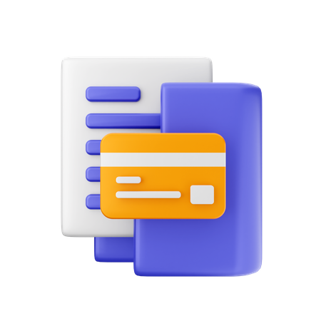 Credit Card Folder  3D Icon