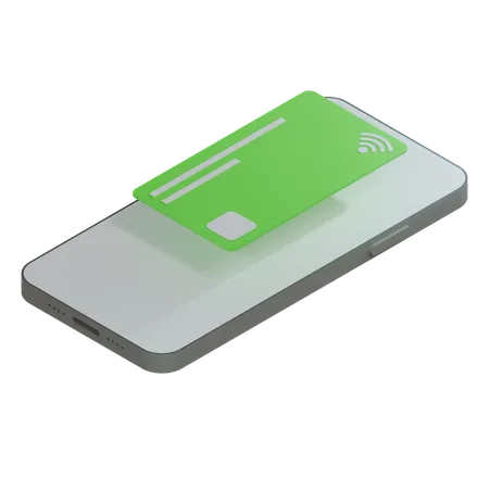 Credit Card Green  3D Icon