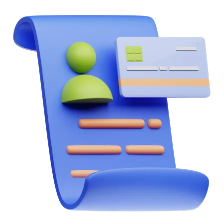 3 D Accounting Illustration Credit 3D Icon