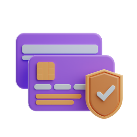 Credit Card Insurance  3D Icon