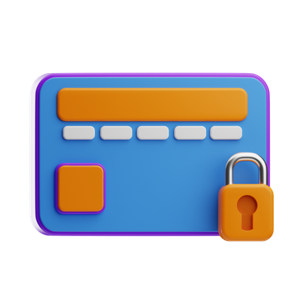 Credit Card  Internet Security  3D Icon