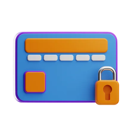 Credit Card  Internet Security  3D Icon