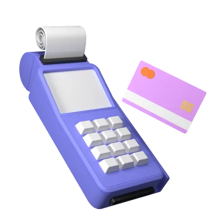 Credit Card Machine  3D Icon