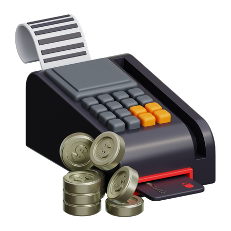 Credit Card Machine  3D Icon