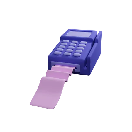 Credit Card Machine  3D Icon