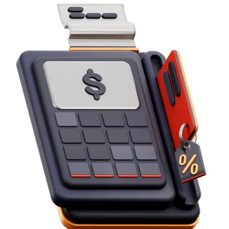 Credit Card Machine  3D Icon