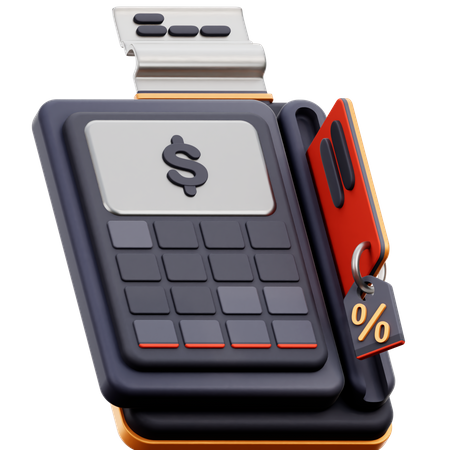 Credit Card Machine  3D Icon