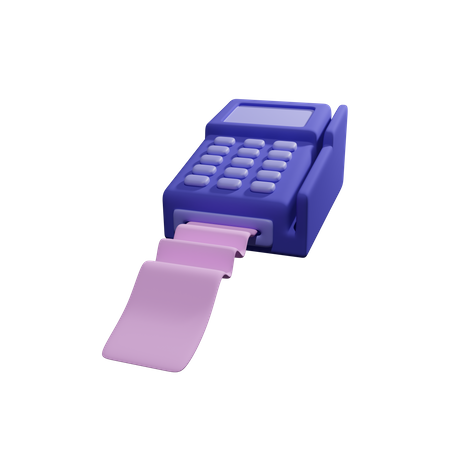 Credit Card Machine  3D Icon