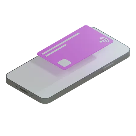 Credit Card Magenta  3D Icon