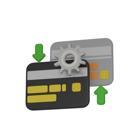 Credit Card Management  3D Icon
