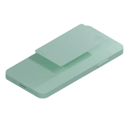 Credit Card MintGreen Full  3D Icon