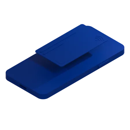 Credit Card Navy Full  3D Icon