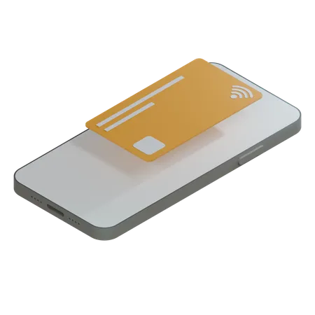 Credit Card Orange  3D Icon