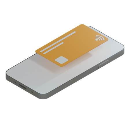 Credit Card Orange  3D Icon