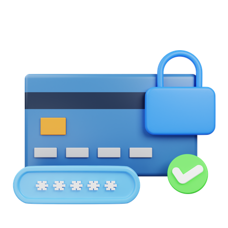 Credit Card Passcode 3D Icon