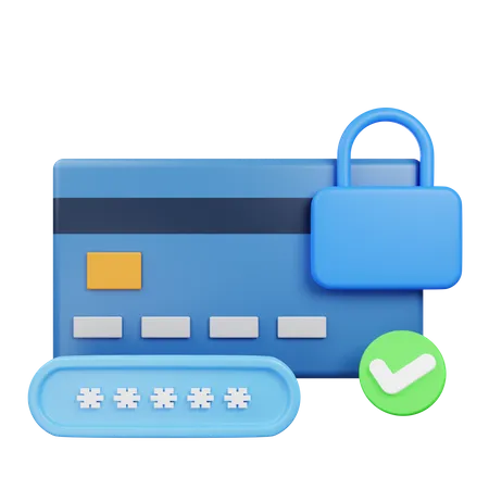 Credit Card Passcode  3D Icon
