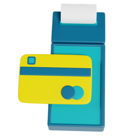 Credit Card Payment Terminal  3D Icon