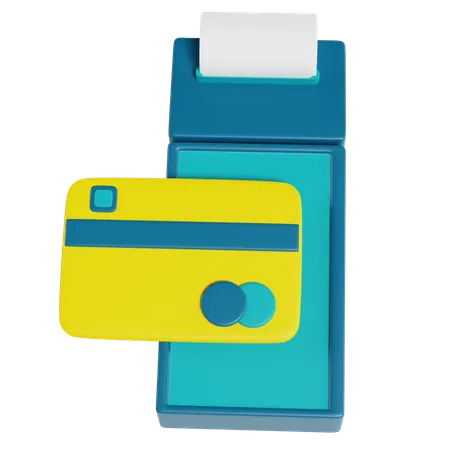 Credit Card Payment Terminal  3D Icon