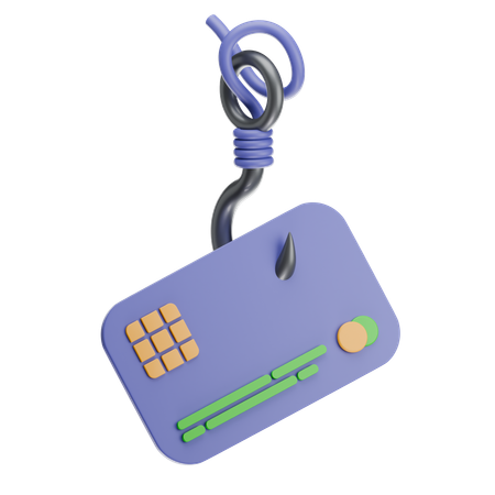 Credit Card Phishing  3D Icon