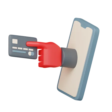 Credit Card Phishing  3D Icon