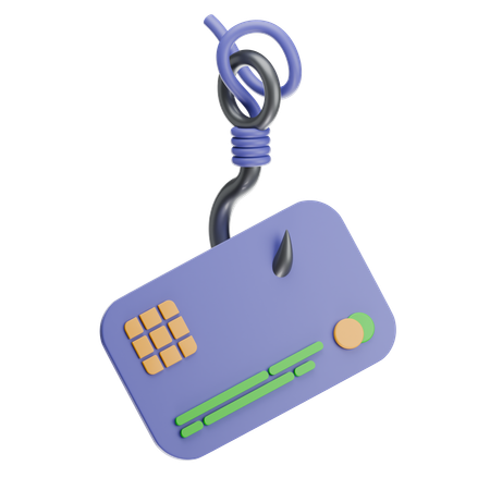 Credit Card Phishing  3D Icon