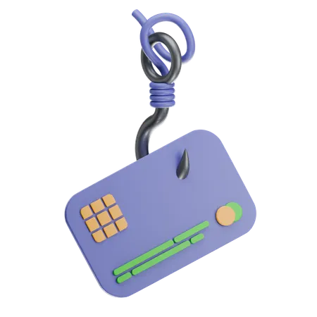 Credit Card Phishing  3D Icon