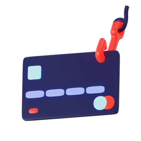 Credit Card Phishing  3D Icon
