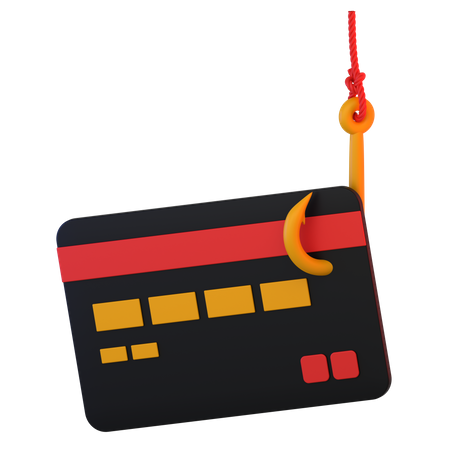 Credit Card Phishing 3D Icon