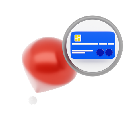Credit Card Pin  3D Icon